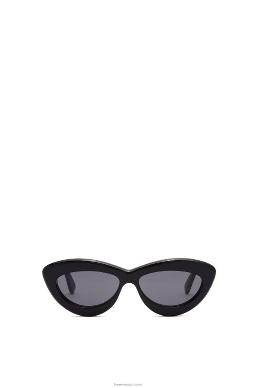 negro gafas de sol cateye de acetato Loewe R8J8Z1495 mujer