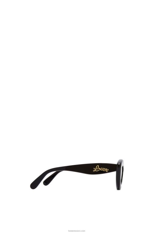 negro gafas de sol cateye de acetato Loewe R8J8Z1495 mujer