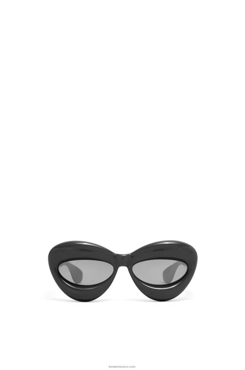 negro gafas de sol cateye infladas de nailon Loewe R8J8Z1423 mujer