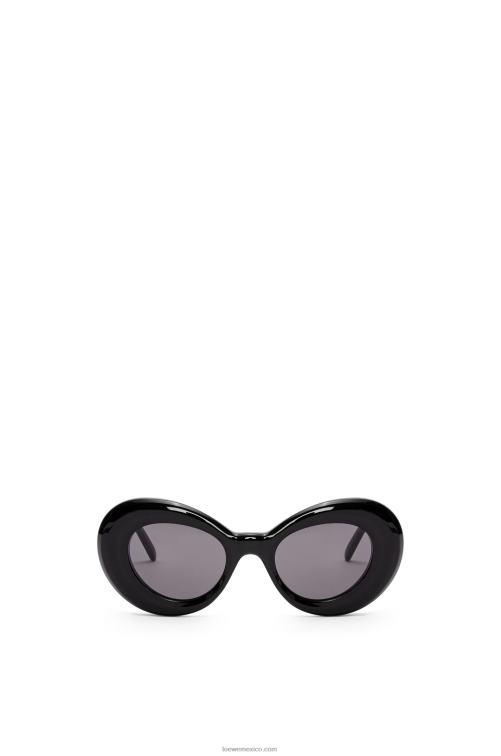 negro gafas de sol con alas de acetato Loewe R8J8Z1436 mujer