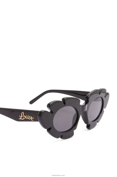 negro gafas de sol flor de nailon inyectado Loewe R8J8Z1464 mujer