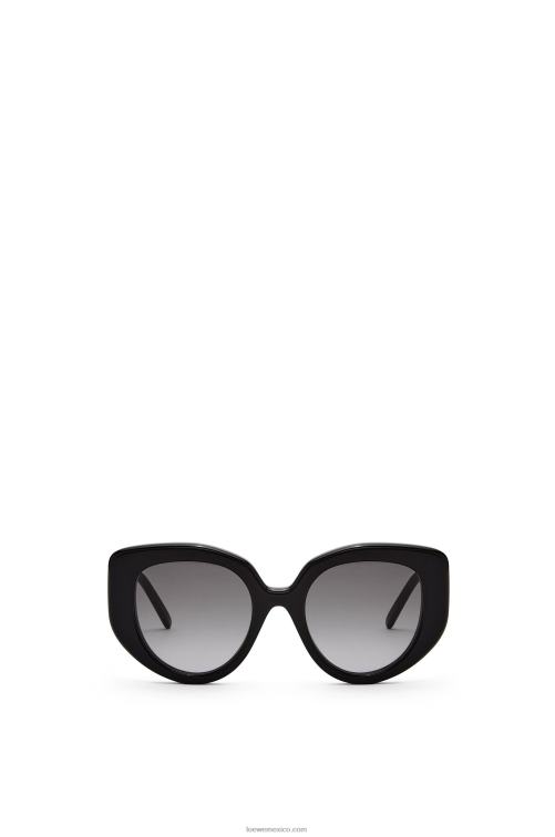 negro gafas de sol mariposa de acetato Loewe R8J8Z1484 mujer