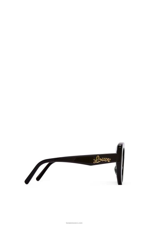 negro gafas de sol mariposa de acetato Loewe R8J8Z1484 mujer