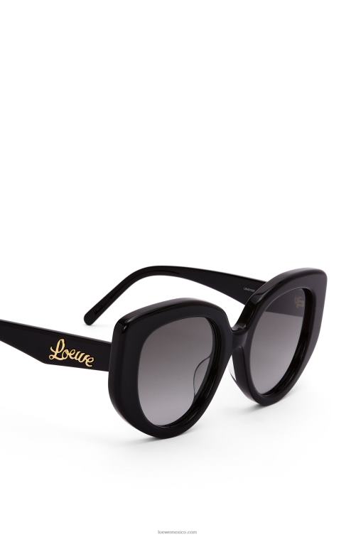 negro gafas de sol mariposa de acetato Loewe R8J8Z1484 mujer