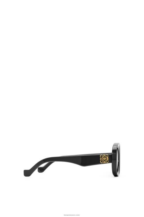 negro gafas de sol ovaladas de acetato Loewe R8J8Z1482 mujer