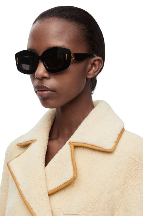 negro lentes de sol screen en acetato Loewe R8J8Z1429 mujer