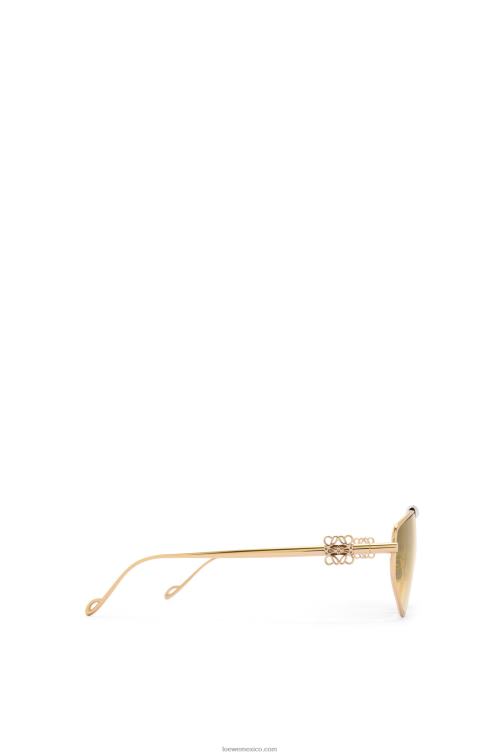 oro multitono spoiler nuevas gafas de sol de aviador en metal Loewe R8J8Z1450 mujer