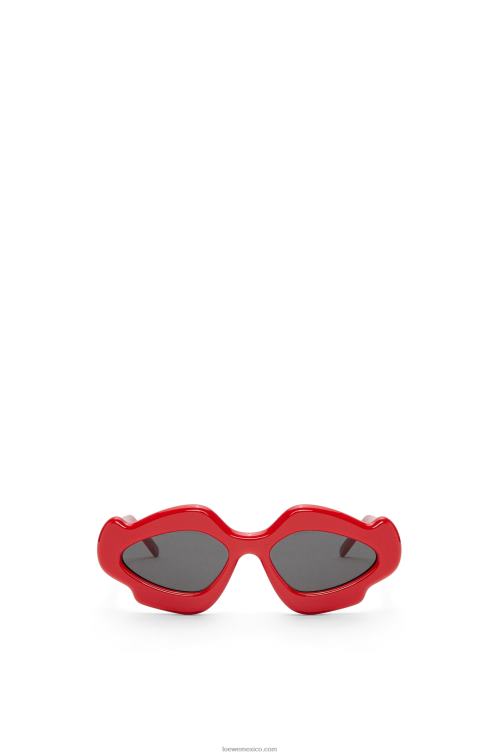 rojo brillante gafas de sol flame de acetato Loewe R8J8Z1467 mujer