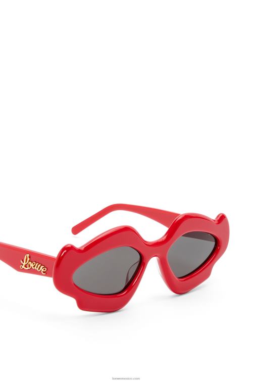 rojo brillante gafas de sol flame de acetato Loewe R8J8Z1467 mujer