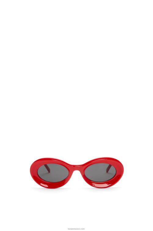 rojo brillante gafas de sol loop en acetato Loewe R8J8Z1458 mujer