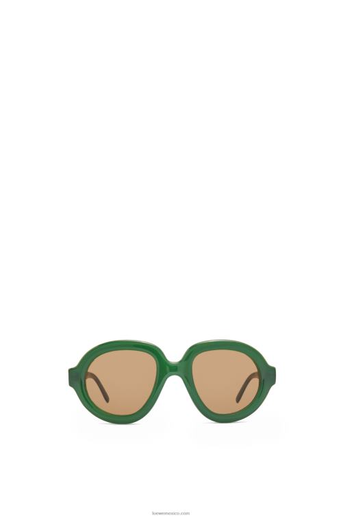 verde ss23 gafas de sol estilo aviador en acetato Loewe R8J8Z1488 mujer