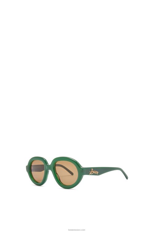 verde ss23 gafas de sol estilo aviador en acetato Loewe R8J8Z1488 mujer