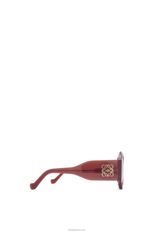 óxido lentes de sol curvos en acetato Loewe R8J8Z1442 mujer