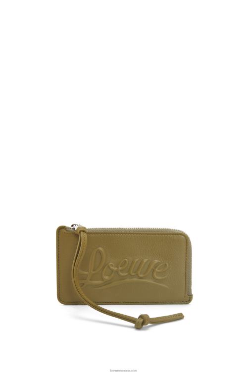 aceituna monedero grande en piel de becerro clásica Loewe R8J8Z1332 mujer