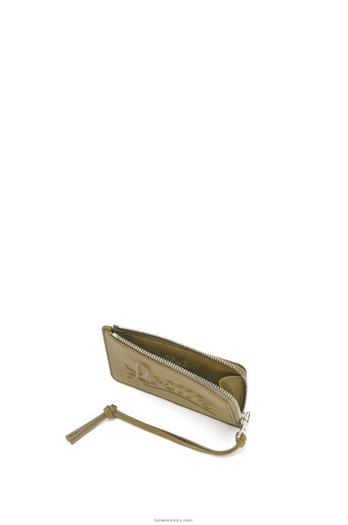 aceituna monedero grande en piel de becerro clásica Loewe R8J8Z1332 mujer