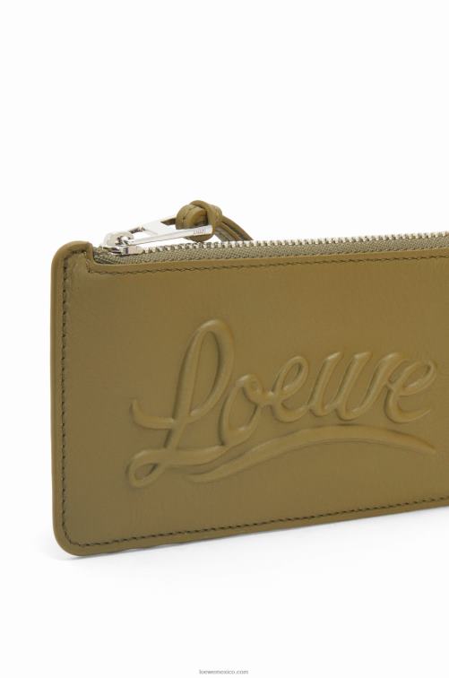 aceituna monedero grande en piel de becerro clásica Loewe R8J8Z1332 mujer