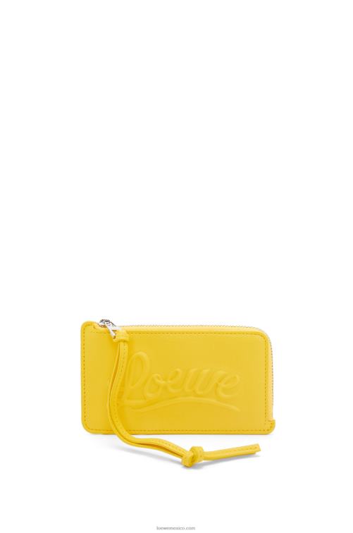 amarillo monedero grande en piel de becerro clásica Loewe R8J8Z1331 mujer