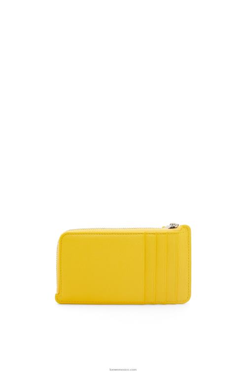 amarillo monedero grande en piel de becerro clásica Loewe R8J8Z1331 mujer