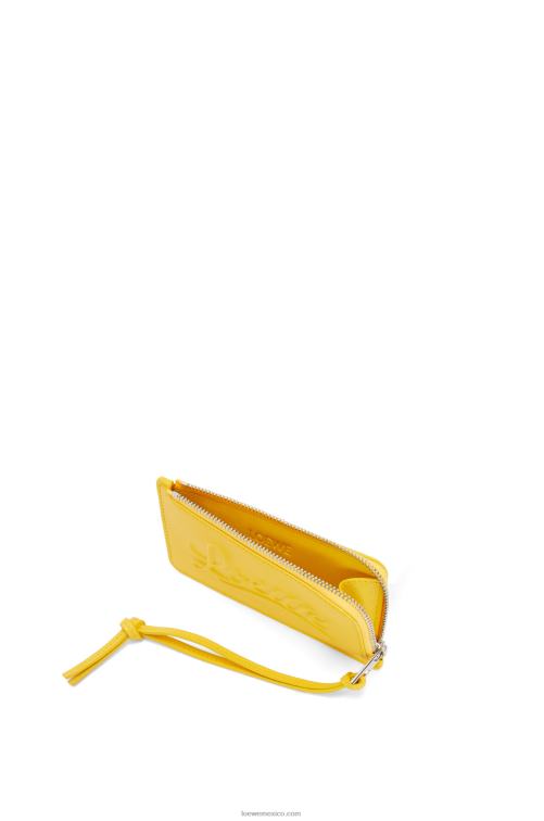 amarillo monedero grande en piel de becerro clásica Loewe R8J8Z1331 mujer