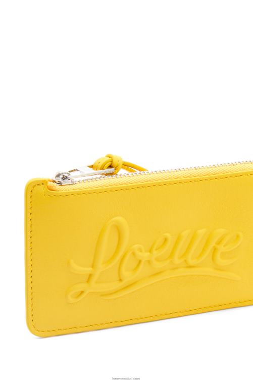 amarillo monedero grande en piel de becerro clásica Loewe R8J8Z1331 mujer