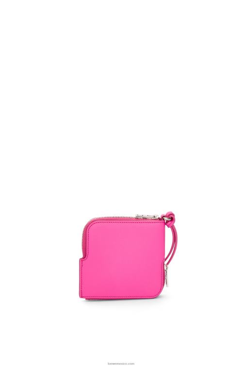 fucsia monedero doble en piel de becerro clásica Loewe R8J8Z1335 mujer