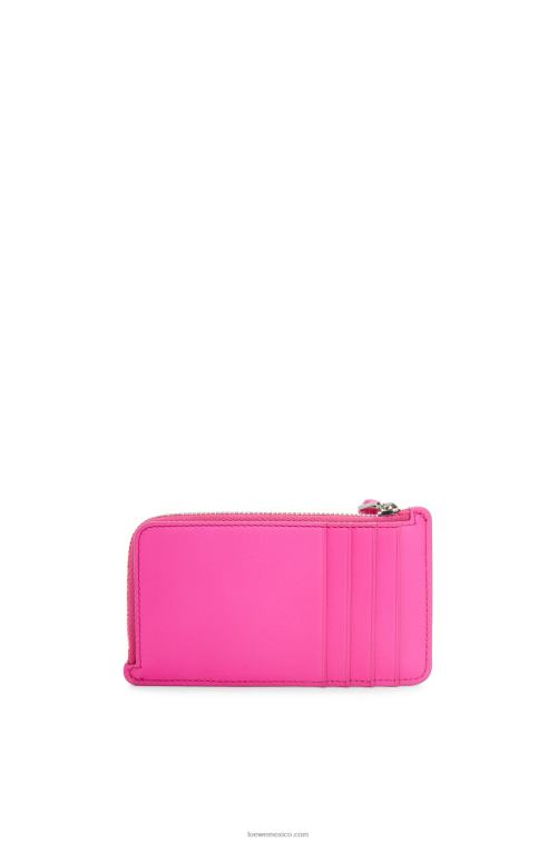 fucsia monedero grande en piel de becerro clásica Loewe R8J8Z1330 mujer