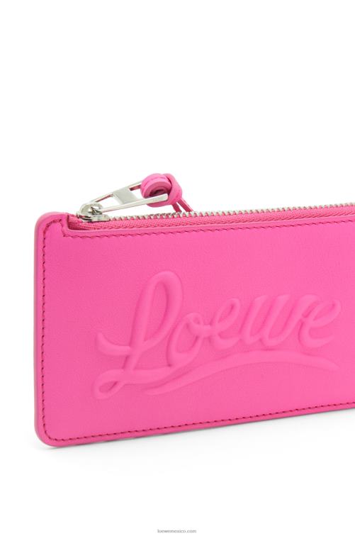 fucsia monedero grande en piel de becerro clásica Loewe R8J8Z1330 mujer