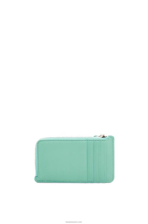 menta fresca monedero grande en piel de becerro clásica Loewe R8J8Z1333 mujer