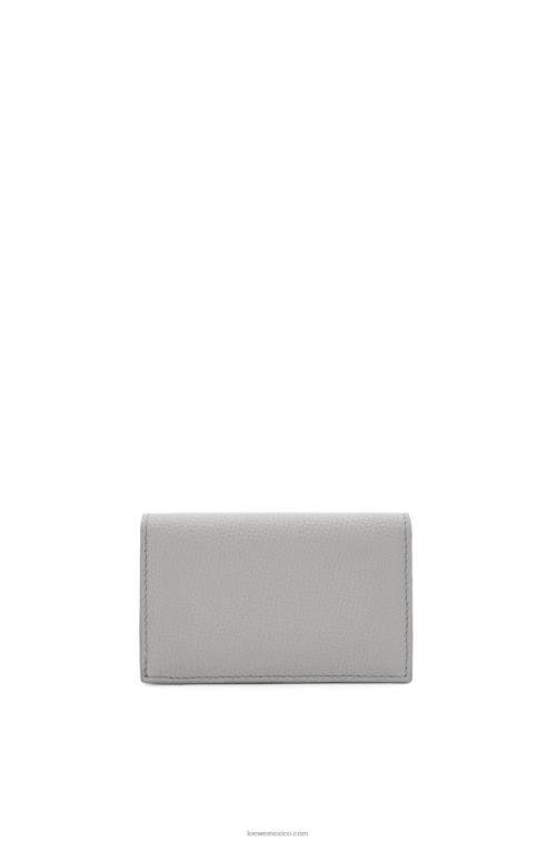 Perla gris tarjetero con anagrama Loewe R8J8Z1320 mujer