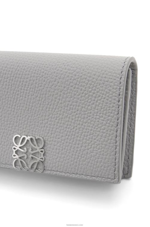Perla gris tarjetero con anagrama Loewe R8J8Z1320 mujer