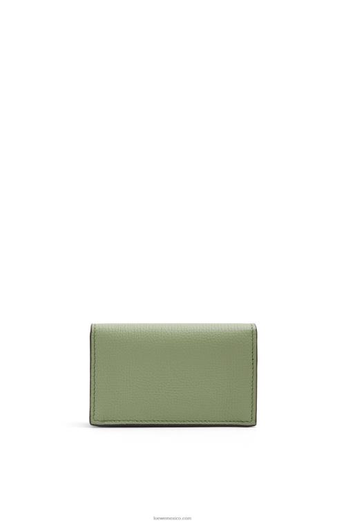 Romero tarjetero con anagrama de piel de becerro granulada Loewe R8J8Z1373 mujer