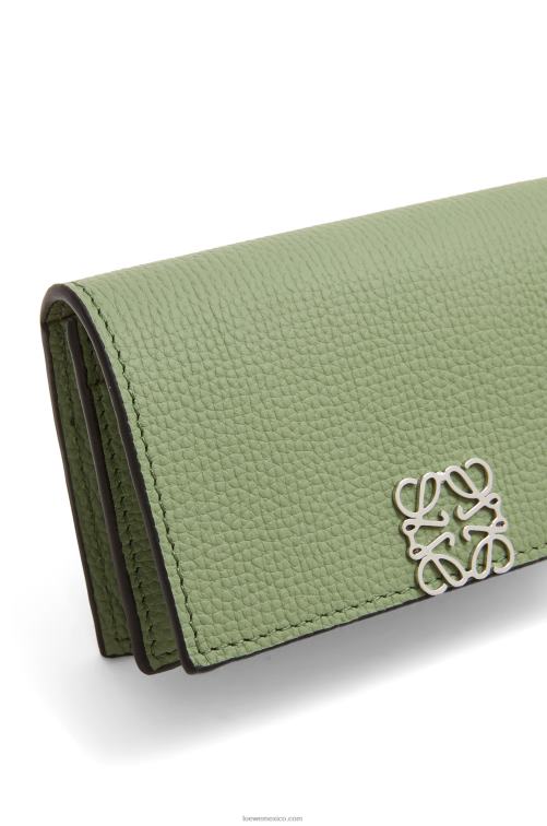 Romero tarjetero con anagrama de piel de becerro granulada Loewe R8J8Z1373 mujer