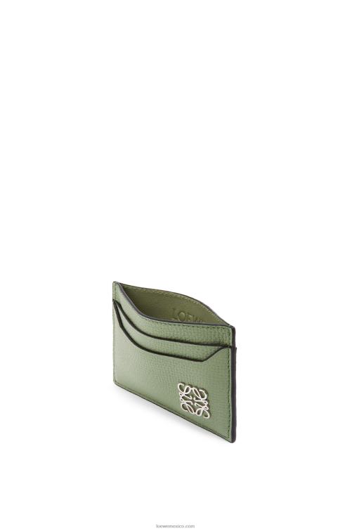 Romero tarjetero liso con anagrama de piel de becerro granulada Loewe R8J8Z1355 mujer