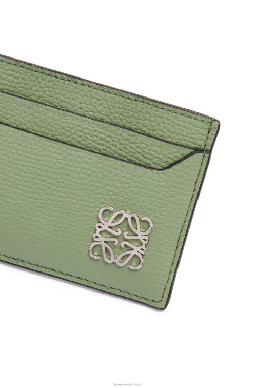 Romero tarjetero liso con anagrama de piel de becerro granulada Loewe R8J8Z1355 mujer