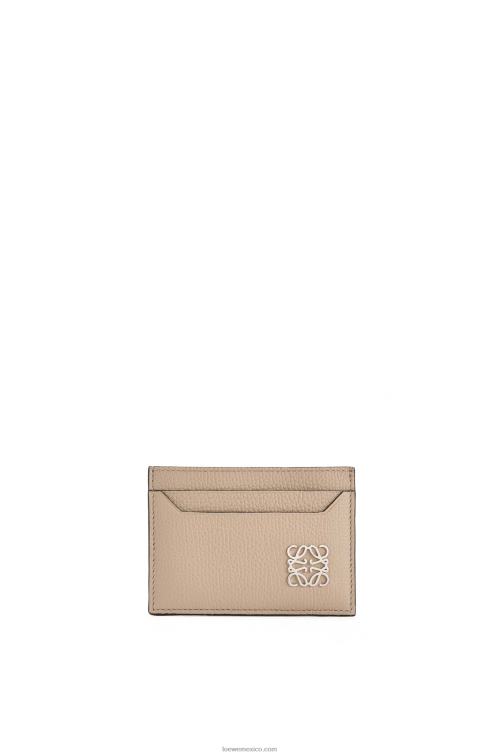 arena tarjetero liso con anagrama de piel de becerro granulada Loewe R8J8Z1357 mujer