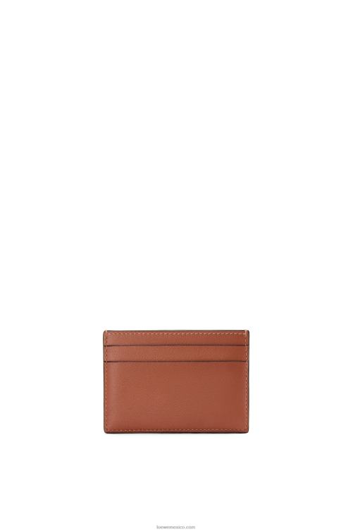 bronceado/ocre tarjetero liso de la marca Loewe R8J8Z1388 mujer