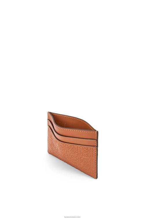 broncearse repetido tarjetero liso de piel de becerro de seda repujada Loewe R8J8Z1377 mujer