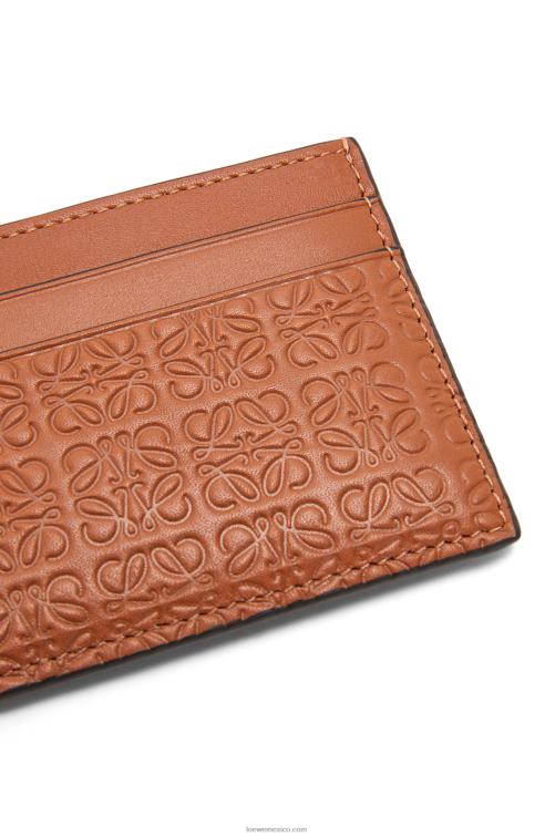 broncearse repetido tarjetero liso de piel de becerro de seda repujada Loewe R8J8Z1377 mujer