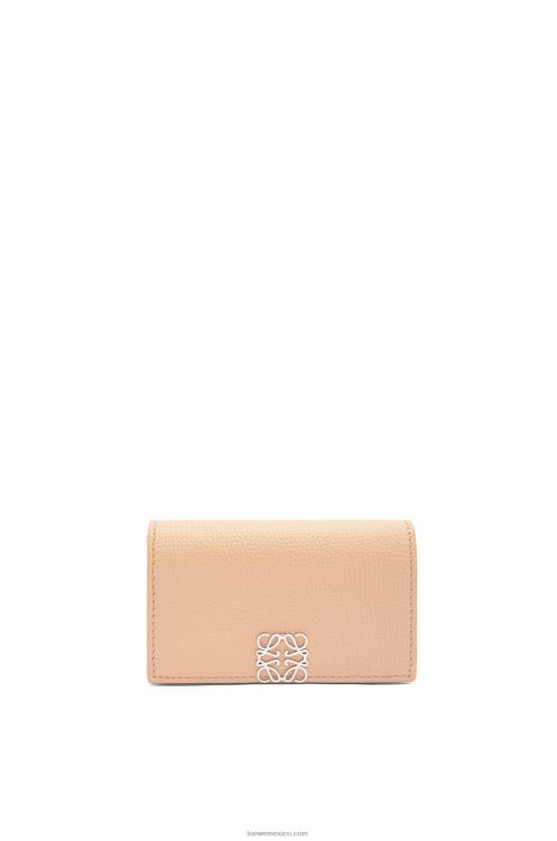 desnudo tarjetero con anagrama de piel de becerro granulada Loewe R8J8Z1375 mujer