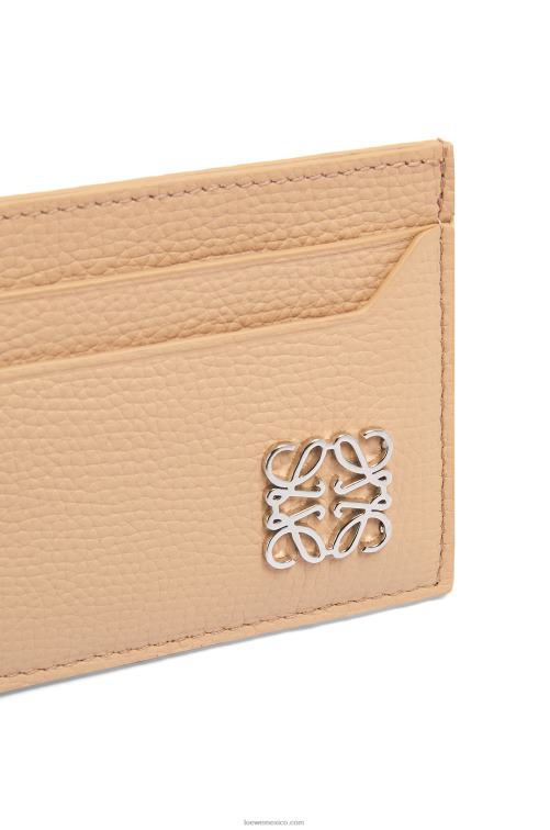 desnudo tarjetero liso con anagrama de piel de becerro granulada Loewe R8J8Z1403 mujer