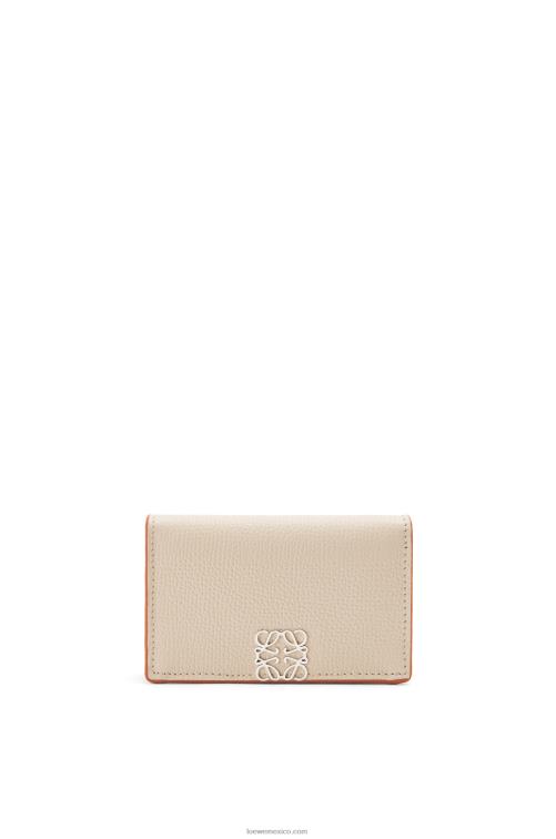 fantasma de luz tarjetero con anagrama de piel de becerro granulada Loewe R8J8Z1349 mujer