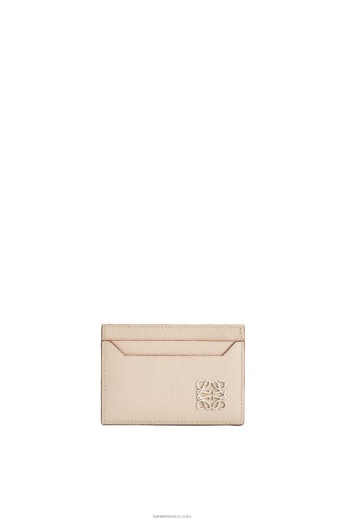 fantasma de luz tarjetero liso con anagrama de piel de becerro granulada Loewe R8J8Z1356 mujer