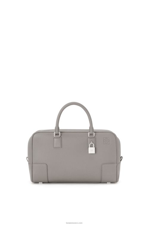 Perla gris bolso amazona 28 de suave piel de becerro graneada Loewe R8J8Z134 mujer