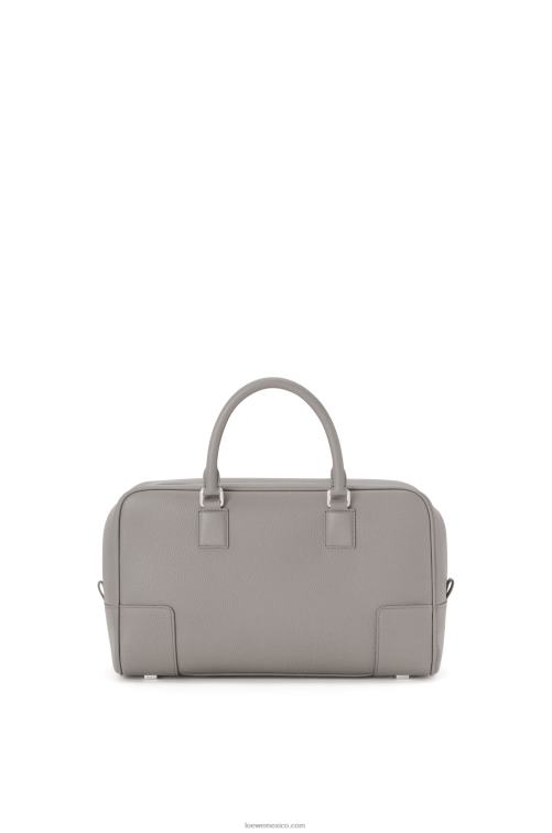 Perla gris bolso amazona 28 de suave piel de becerro graneada Loewe R8J8Z134 mujer