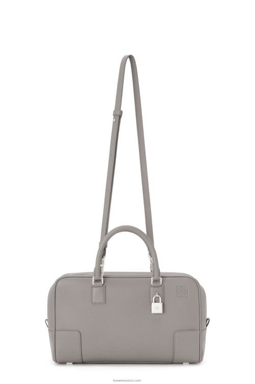 Perla gris bolso amazona 28 de suave piel de becerro graneada Loewe R8J8Z134 mujer