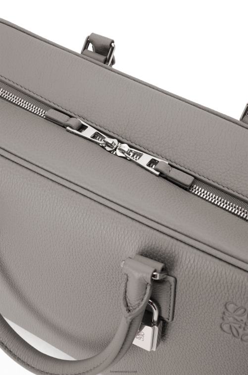 Perla gris bolso amazona 28 de suave piel de becerro graneada Loewe R8J8Z134 mujer