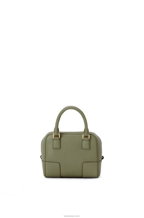 aguacate verde Bolso amazona 16 cuadrado de piel de becerro napa Loewe R8J8Z165 mujer