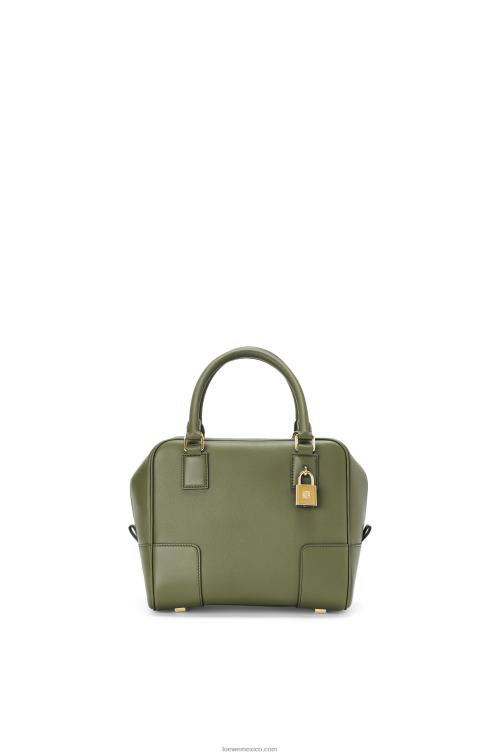 aguacate verde Bolso amazona 19 cuadrado de piel de becerro napa Loewe R8J8Z166 mujer