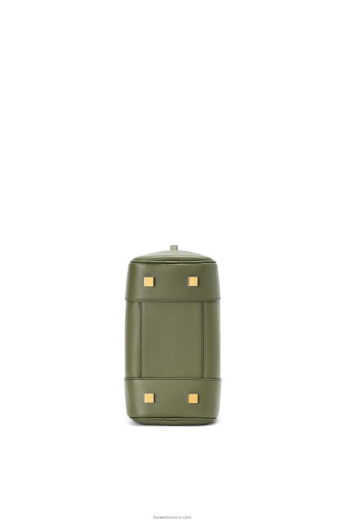 aguacate verde Bolso amazona 19 cuadrado de piel de becerro napa Loewe R8J8Z166 mujer