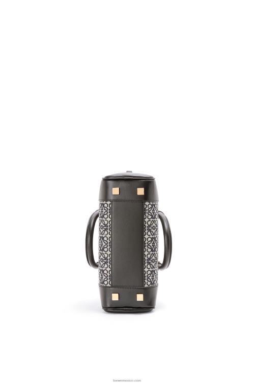azul marino/negro amazona 23 en anagrama jacquard y piel de becerro Loewe R8J8Z150 mujer